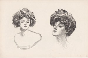 [Gibson girl heads]